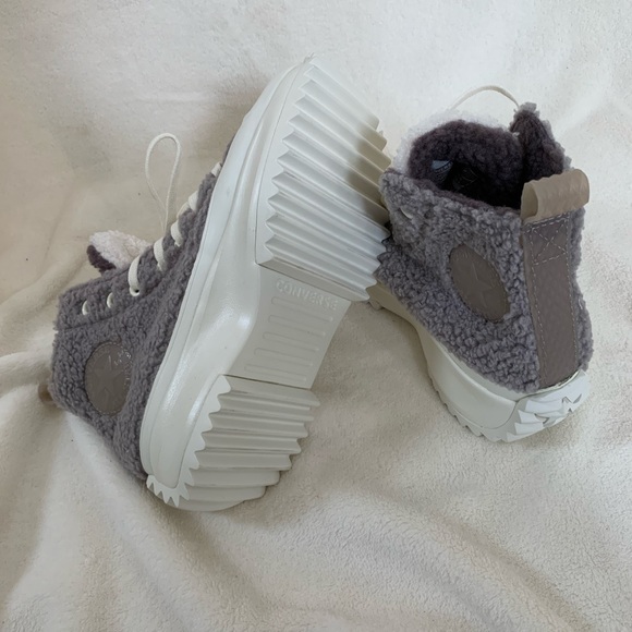 *NEW* Converse Run Star Hike Sherpa Sneakers - Picture 9 of 12